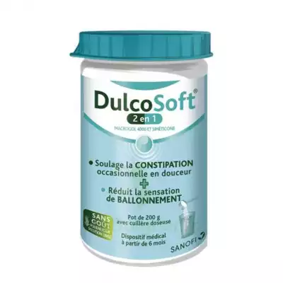 Dulcosoft 2 En 1 Constipation Et Ballonnement Poudre à Diluer Fl/200g à Caumont-sur-Durance